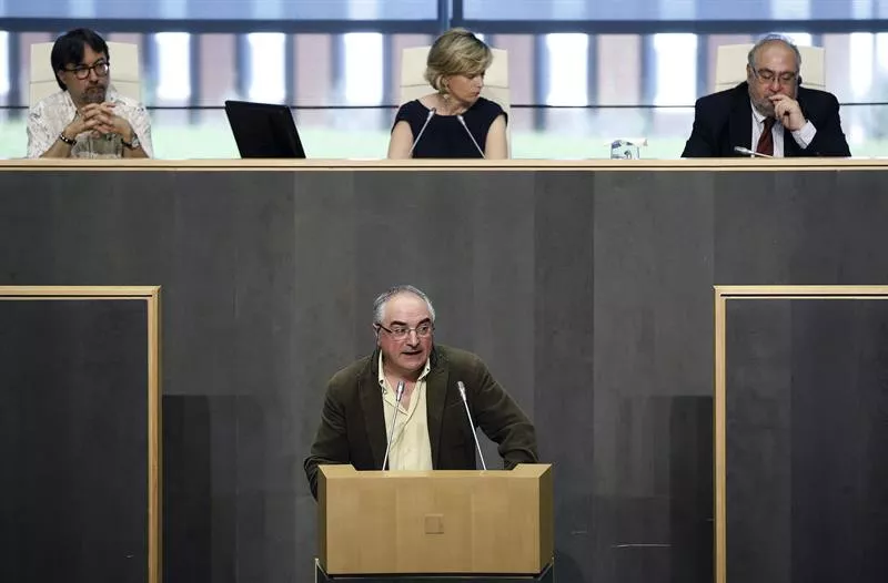Xabier Olano Gipuzkoako ahaldun nagusirako hautagaia EH Bildu. osoko bilkura. EFE