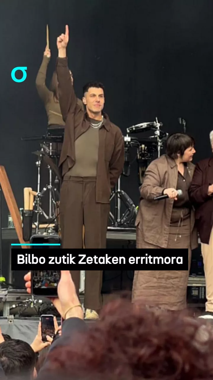 Bilbo zutik Zetaken erritmora